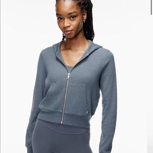 Aritzia Waffle Zip Hoodie - size L